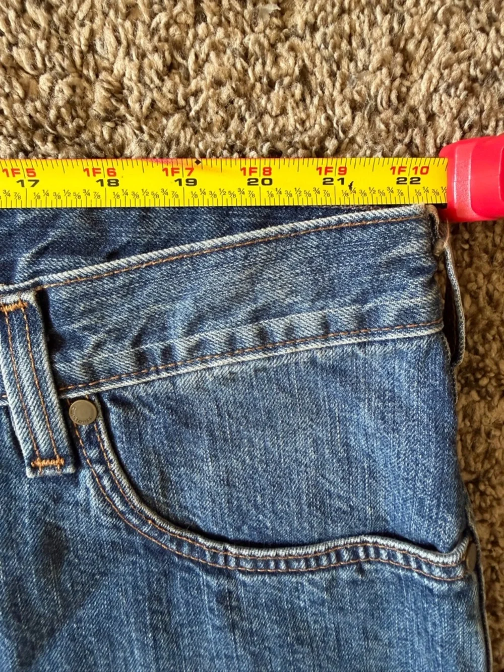 Carhartt Relaxed Fit Jeans Mens 44x30 Blue 5 Pocket‎ Workwear Denim NWT